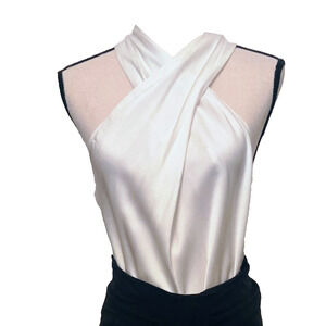 A.L.C. Elegant White Evening Sleeveless Blouse Top 8